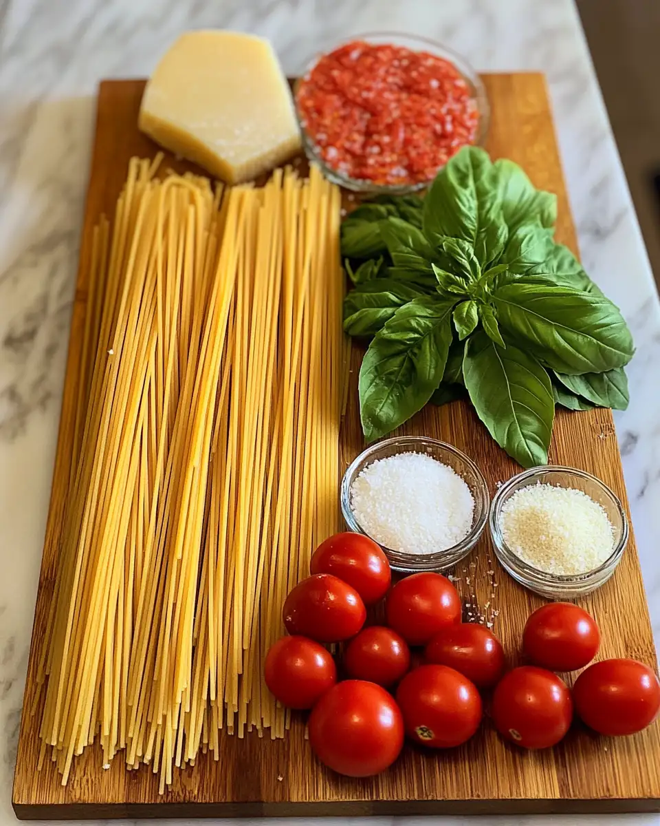 Ingredients for Discover the Secrets to Authentic Italian Spaghetti That Will Transport Your Taste Buds to Italy