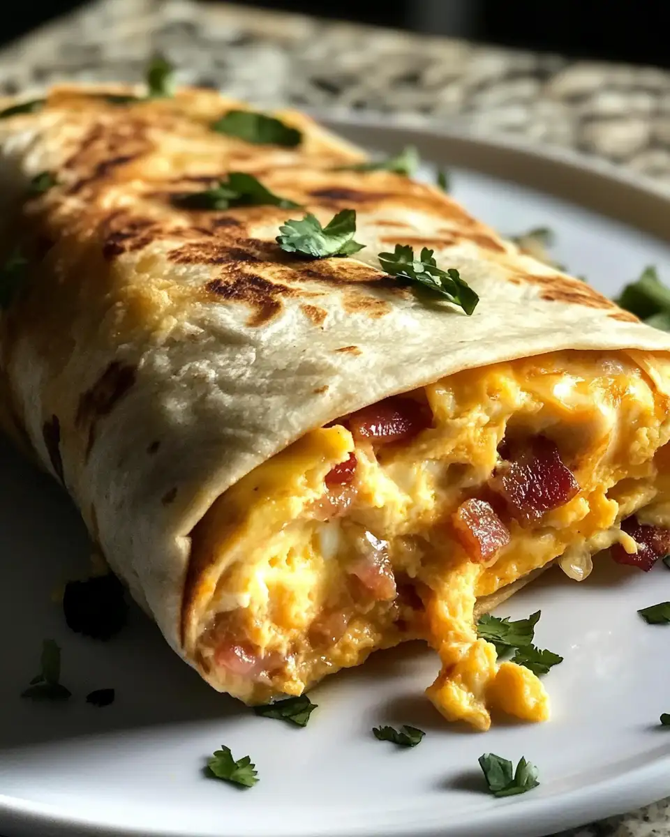Final dish - Breakfast Bliss: Bacon Egg and Cheese Burritos Worth Waking Up For