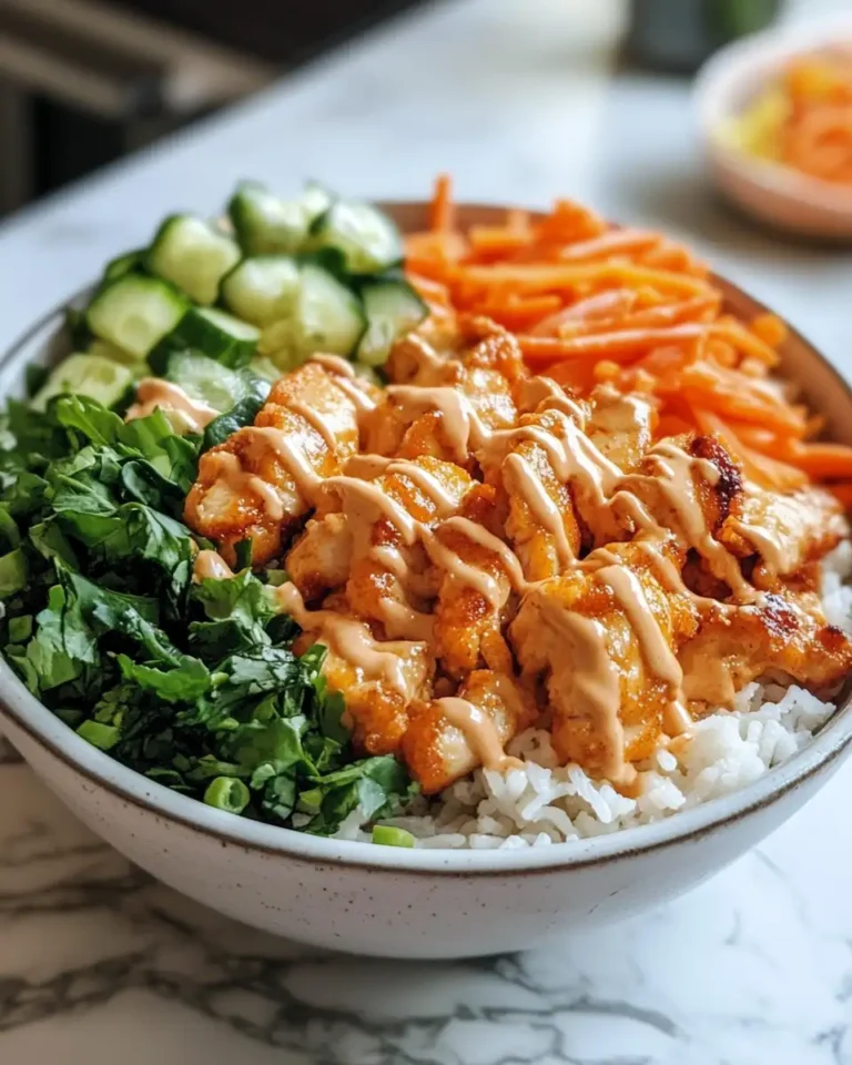 Savor the Flavor: Bang Bang Chicken Bowl with Creamy Sauce Delight - Featured Image