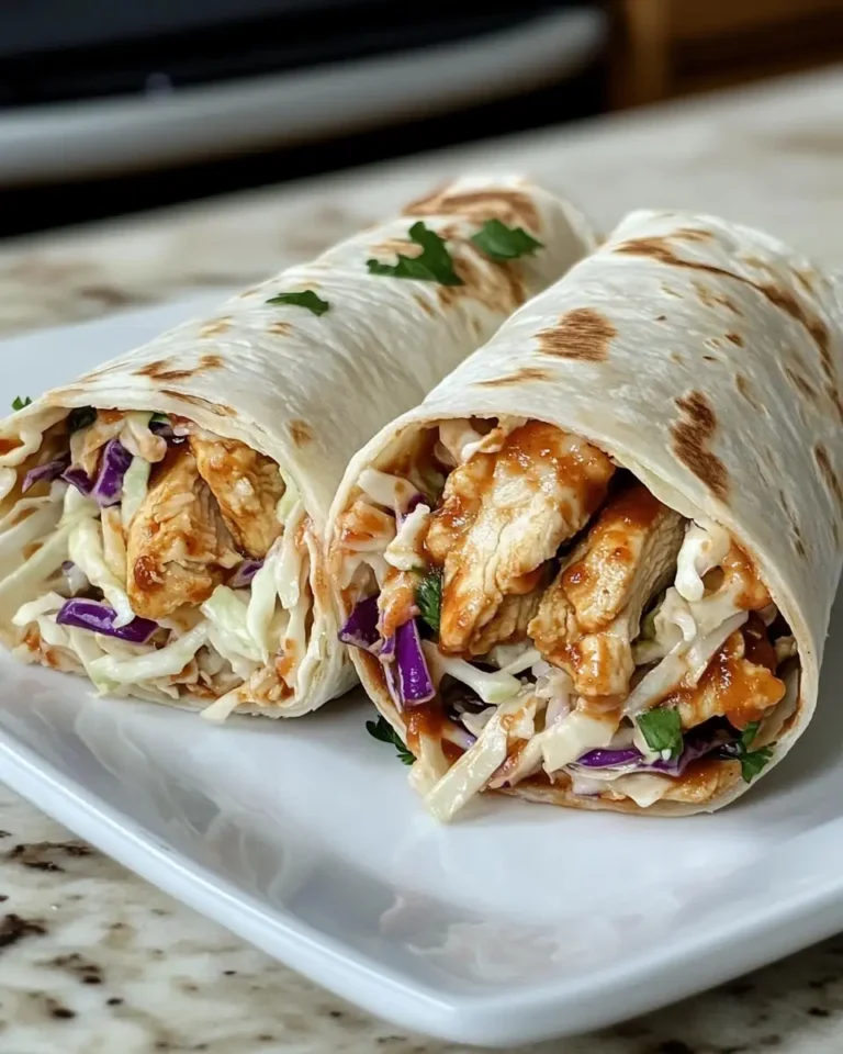 Savor the Flavor: Irresistible BBQ Chicken Coleslaw Wraps - Featured Image