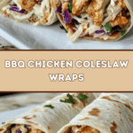 BBQ Chicken Coleslaw Wraps 🌯🍗