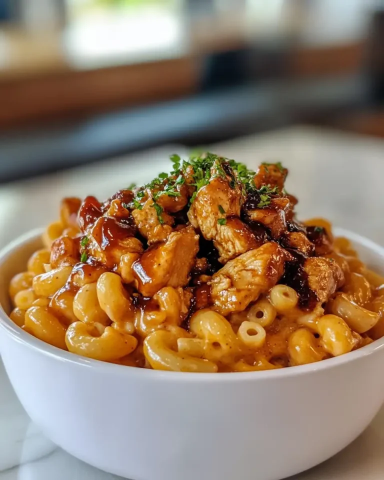 Ultimate Comfort Food BBQ Chicken Mac and Cheese Recipe - Featured Image