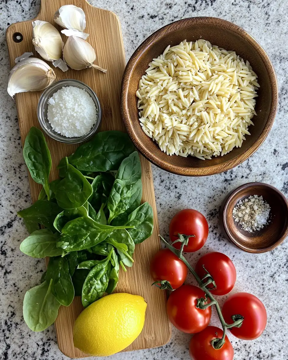 Ingredients for Discover the Best Orzo Dinner Recipe for a Flavor-Packed Meal