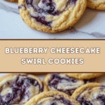 Blueberry Cheesecake Swirl Cookies 🫐🍪