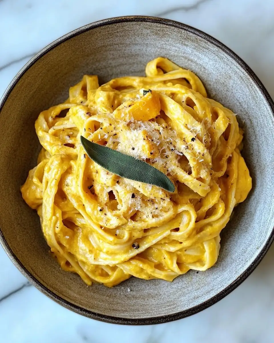 Final dish - Creamy Butternut Squash and Sage Pasta Recipe for Cozy Nights