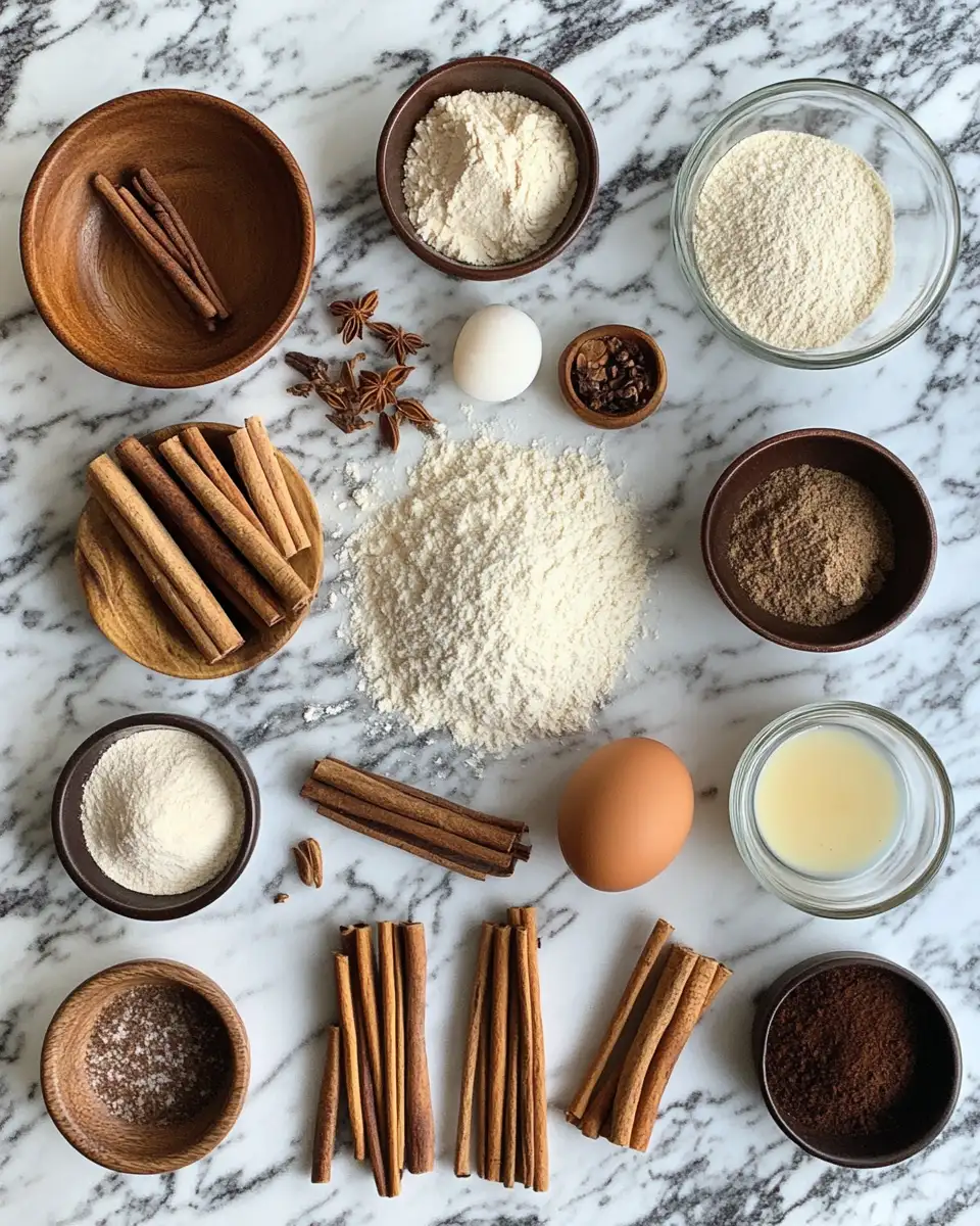 Ingredients for Warm & Spicy Delight: Indulge in Chai Cinnamon Rolls