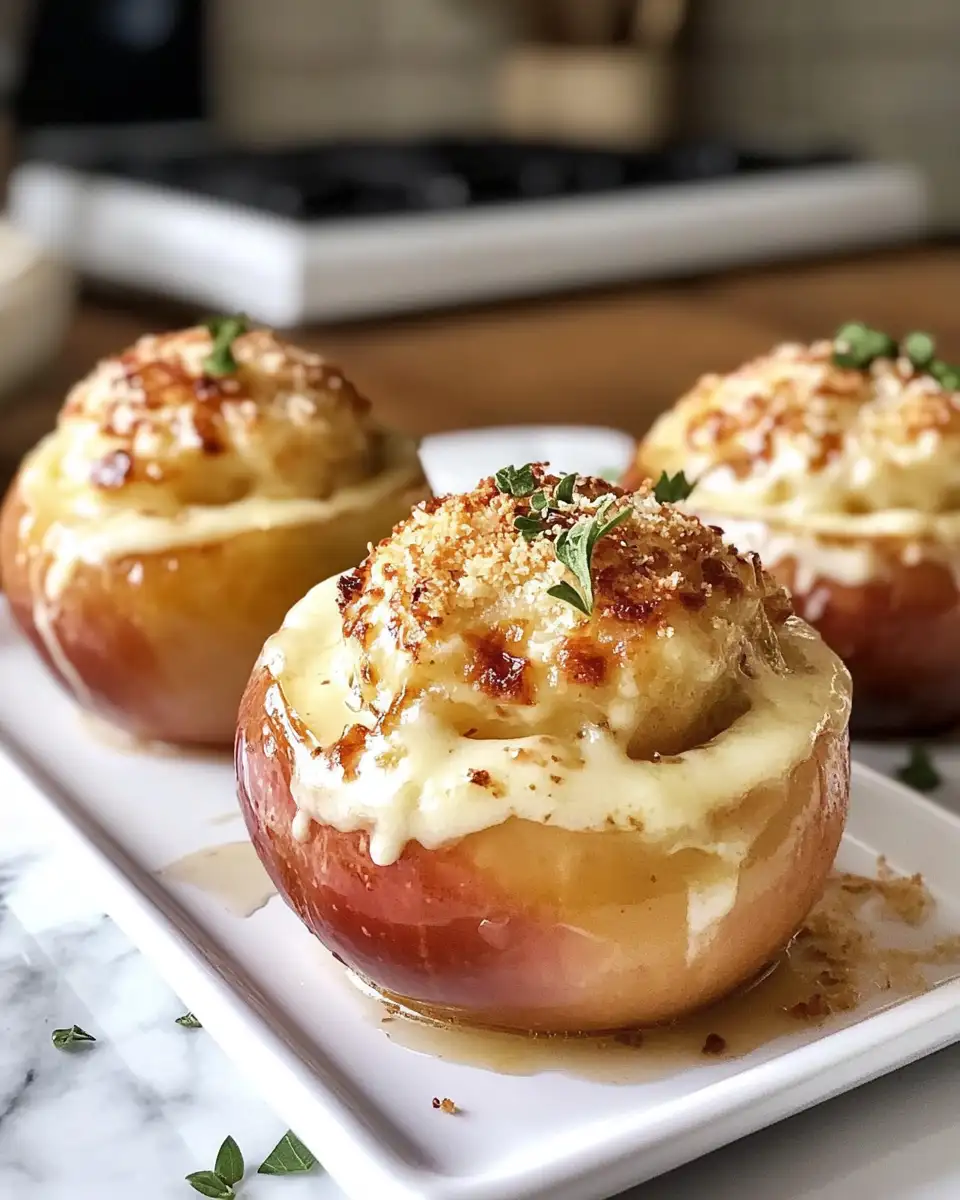 Final dish - Decadent Delight: Cheesecake Stuffed Baked Apples for the Perfect Fall Treat