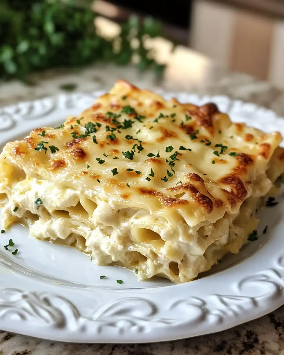 Irresistible Cheesy Chicken Alfredo Lasagna Rolls You Have to Try - Featured Image
