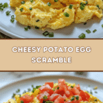 Cheesy Potato Egg Scramble 🥔🧀