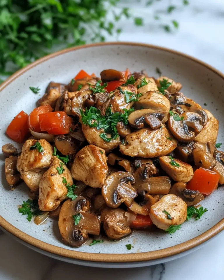 Savory Chicken Mushroom and Vegetables Recipe for a Healthy Delicious Meal - Featured Image