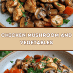 Savory Chicken Mushroom & Veggie Skillet 🍗🍄