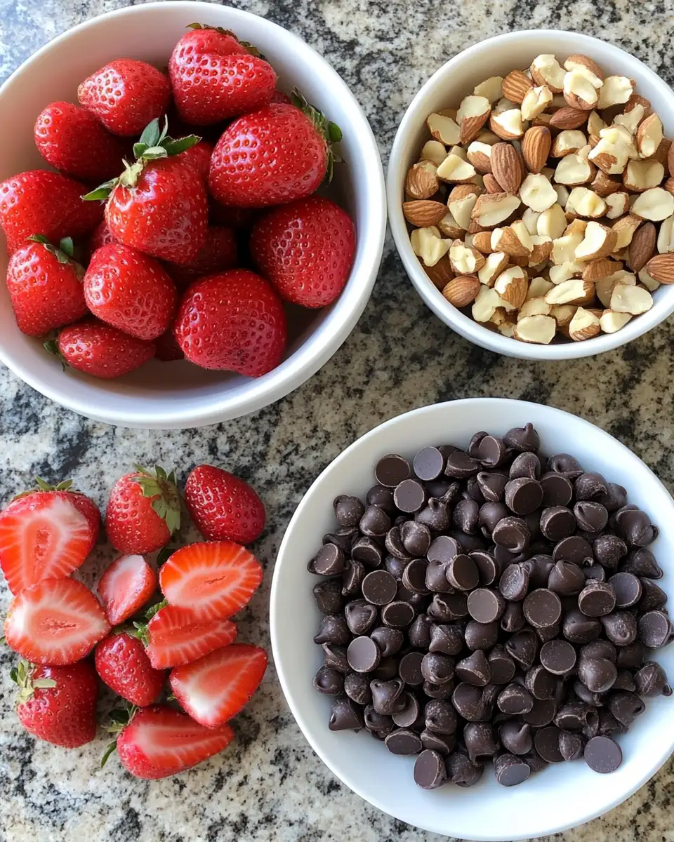 Ingredients for Irresistible Chocolate Covered Strawberry Yogurt Bites You Have to Try