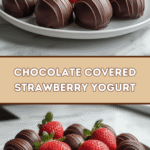 Chocolate Covered Strawberry Yogurt Bites 🍓🍫