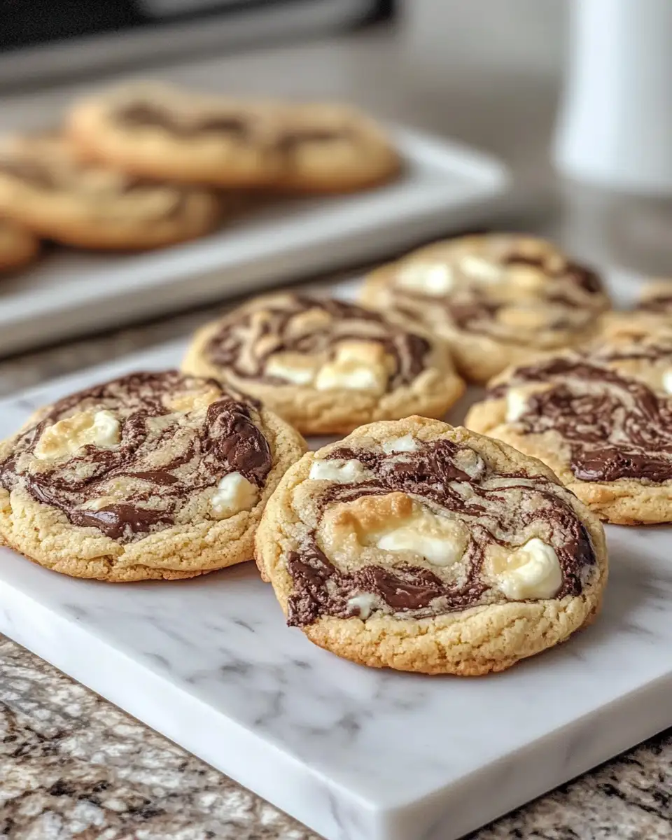 Final dish - Indulge in Bliss with Chocolate Marshmallow Swirl Cookies