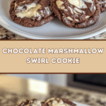 Chocolate Marshmallow Swirl Cookies 🍫☁️