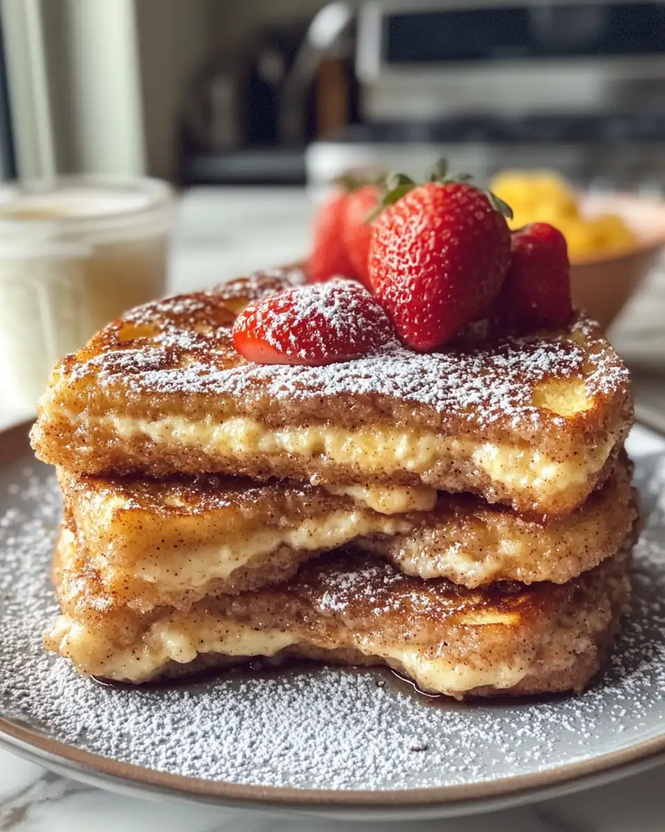Indulge Your Senses: Churro Stuffed French Toast with Cinnamon Sugar Delight - Featured Image