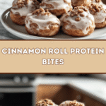 Cinnamon Roll Protein Bites 🍩💪