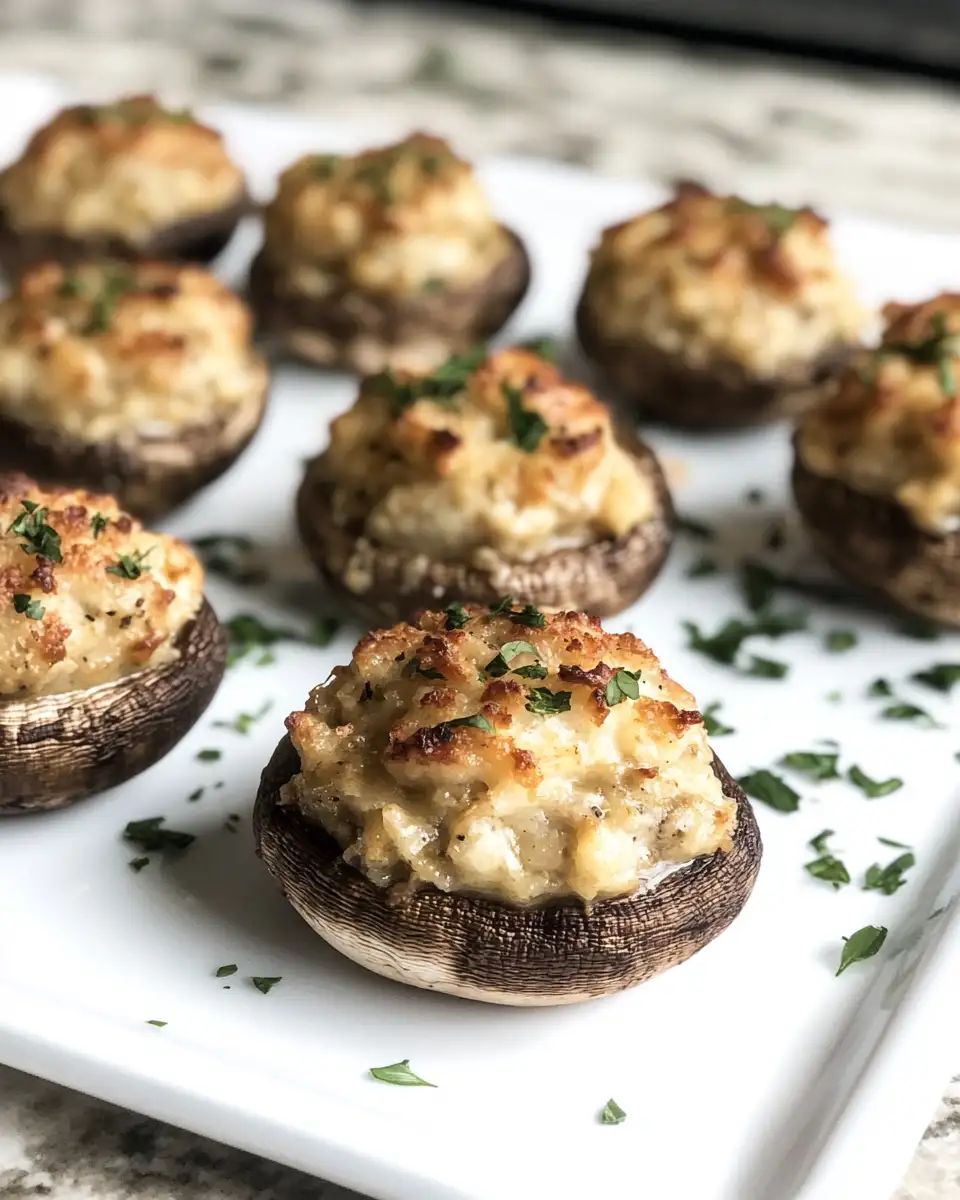 Irresistible Crab Stuffed Mushrooms That Will Wow Your Taste Buds - Featured Image