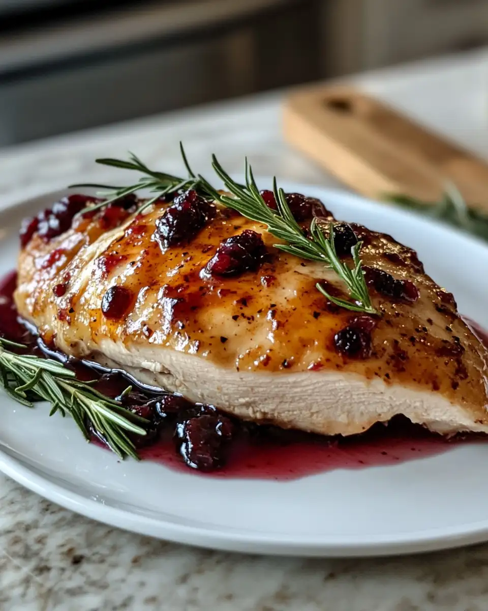 Final dish - Cranberry Orange Glazed Turkey Breast: A Festive Flavor Fusion