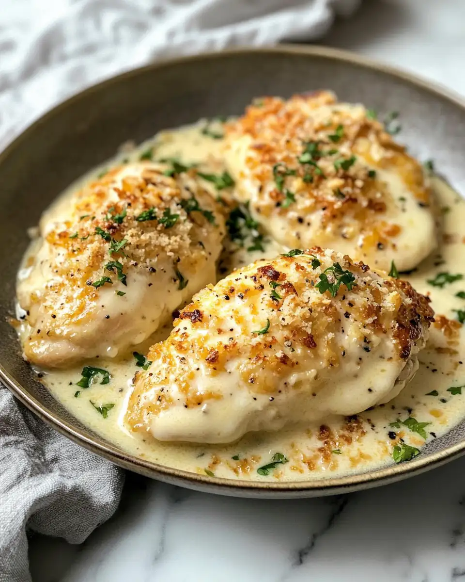 Irresistibly Creamy Baked Asiago Chicken That Will Wow Your Taste Buds - Featured Image