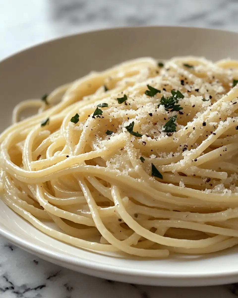 Final dish - Indulge in the Ultimate Creamy Garlic Parmesan Spaghetti Experience