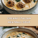 Creamy Italian Meatball Soup 🍲🇮🇹