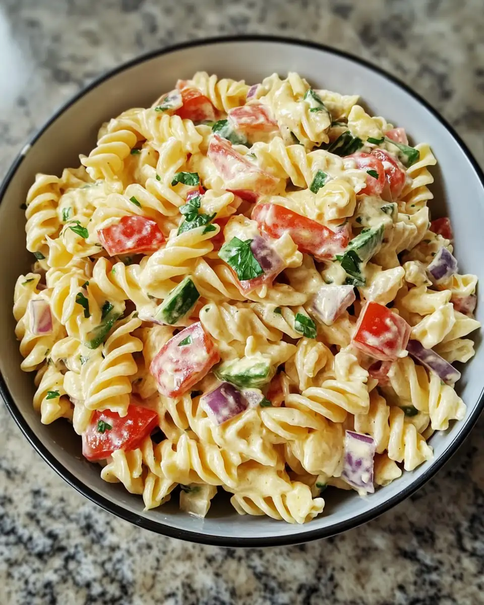Final dish - The Ultimate Creamy Italian Pasta Salad Recipe You Need to Try