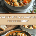 Creamy Italian Sausage Gnocchi Soup 🍲🇮🇹