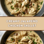 Creamy Jalapeño Chicken Skillet 🌶️🍗