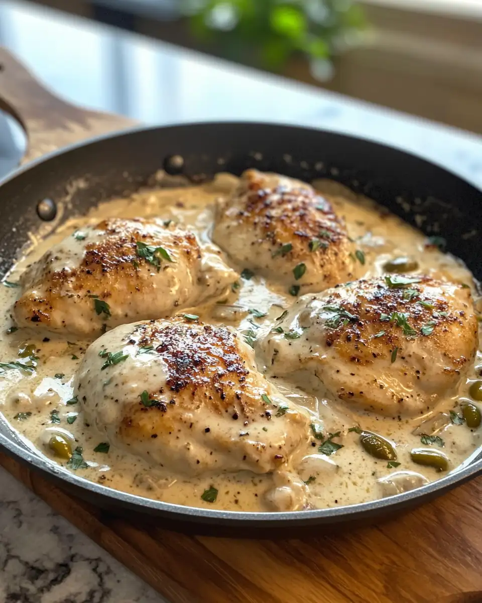 Final dish - Irresistibly Creamy Pepperoncini Chicken Skillet Recipe You Need to Try