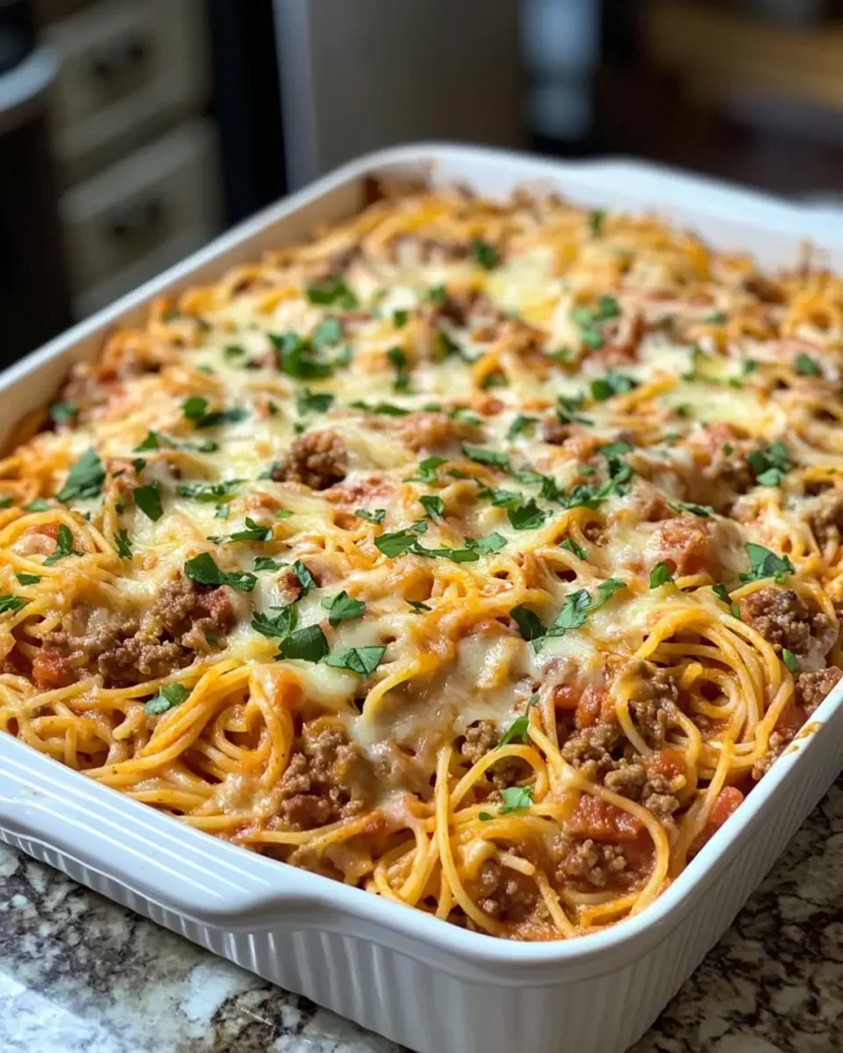 Ultimate Comfort Food Creamy Southern Spaghetti Bake Recipe - Featured Image