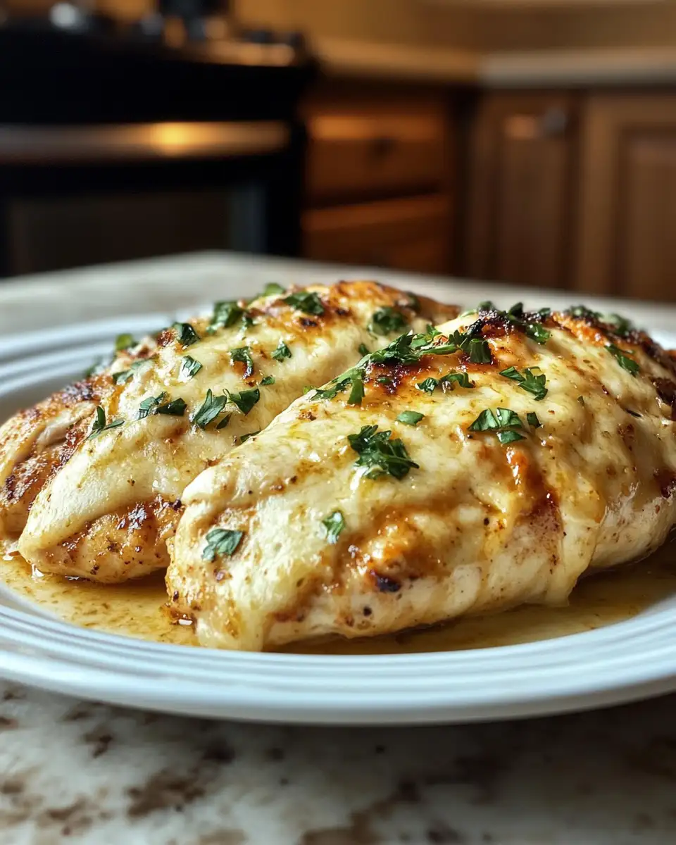 Final dish - Mouthwatering Crockpot Garlic Parm Chicken Recipe You Need to Try