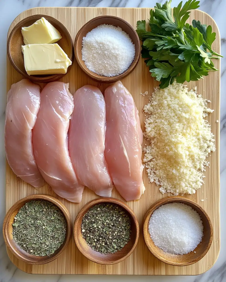 Ingredients for Mouthwatering Crockpot Garlic Parm Chicken Recipe You Need to Try