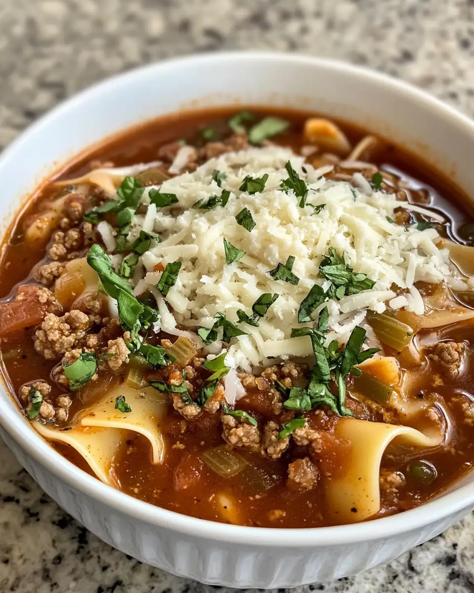 Ingredients for Cozy Up with This Easy Crockpot Lasagna Soup Recipe