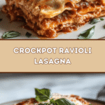 Crockpot Ravioli Lasagna: Easy Dinner 🍝❤️