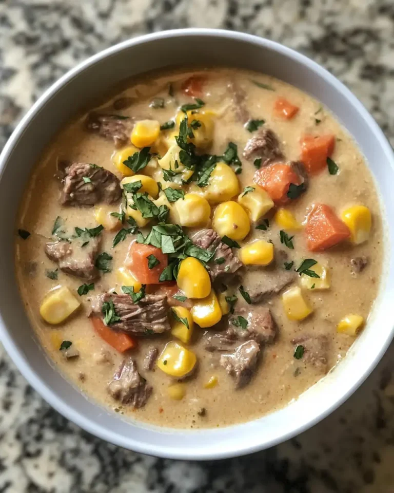 Hearty Crockpot Steak Corn Chowder Recipe for Cozy Nights - Featured Image