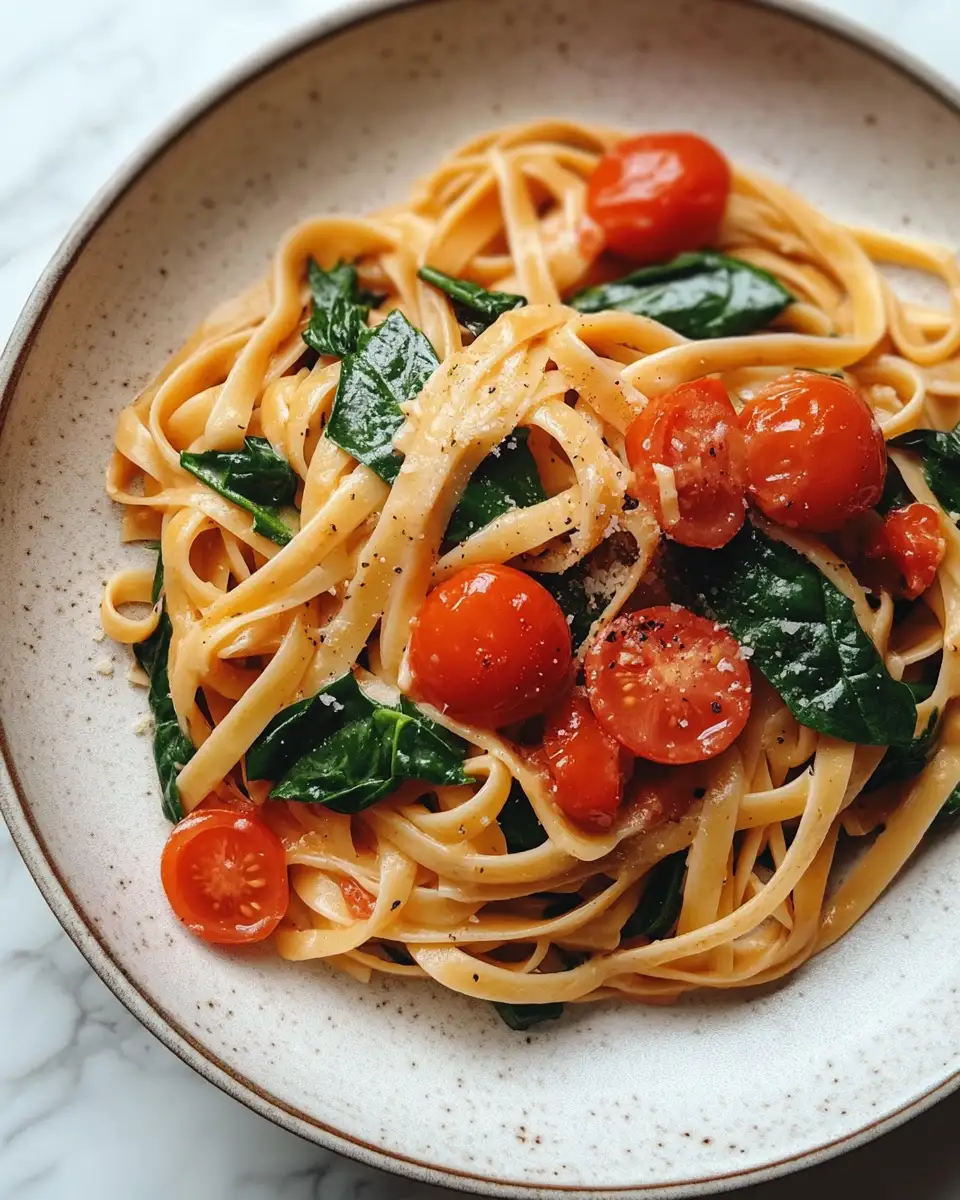 Delicious Spinach Tomato Pasta That Will Delight Your Taste Buds - Featured Image