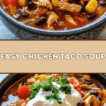Easy Chicken Taco Soup 🌮🍲
