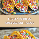 Fruity Pebbles Cheesecake Tacos 🌈🍰