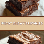 Fudgy Chewy Browkies: The Best of Both Worlds! 🍫🍪