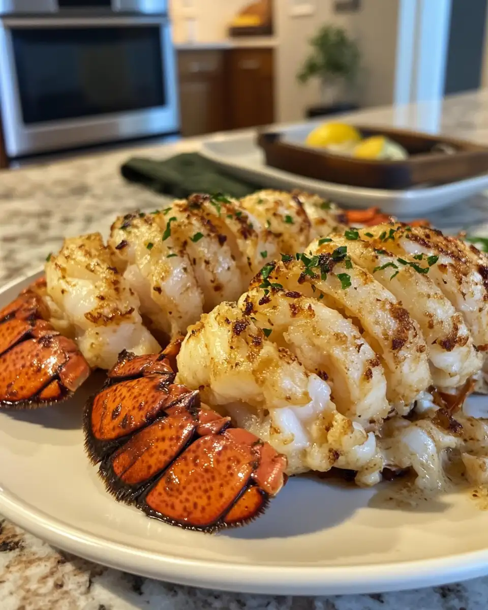 Final dish - Savor the Sea: Irresistible Garlic Butter Lobster Tails