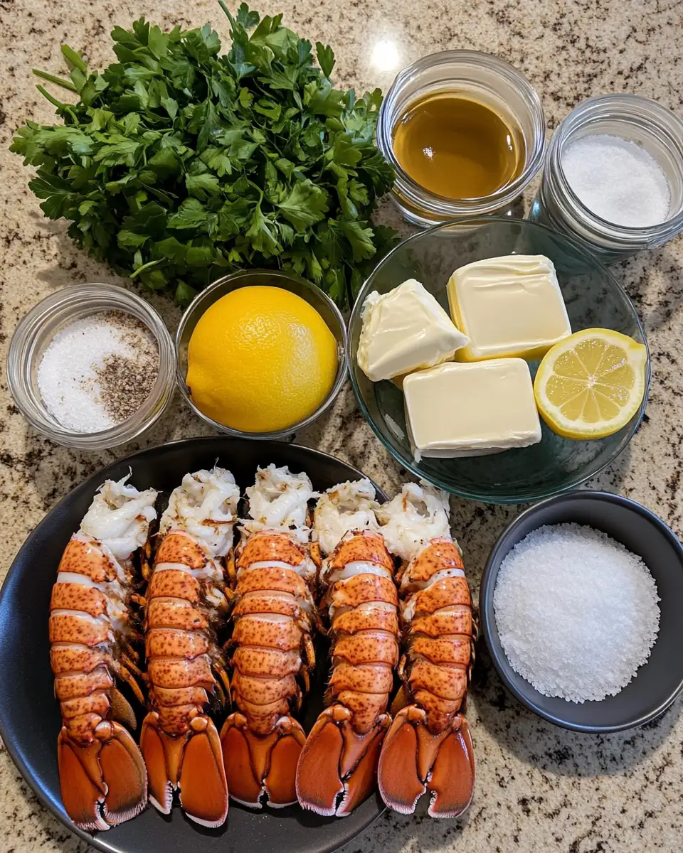 Ingredients for Savor the Sea: Irresistible Garlic Butter Lobster Tails