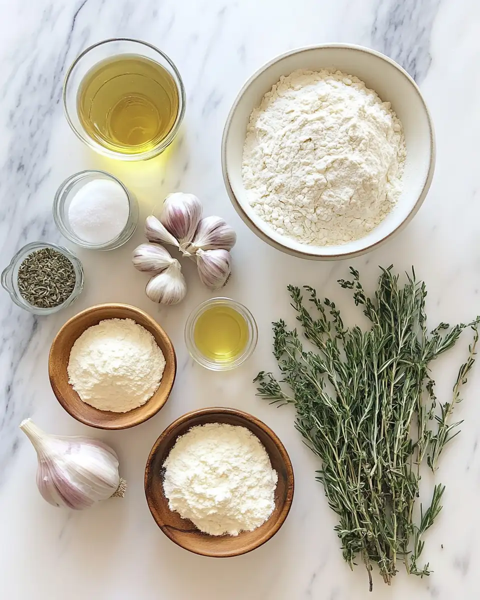 Ingredients for Irresistible Garlic Herb Sourdough Bread Recipe You Need to Try