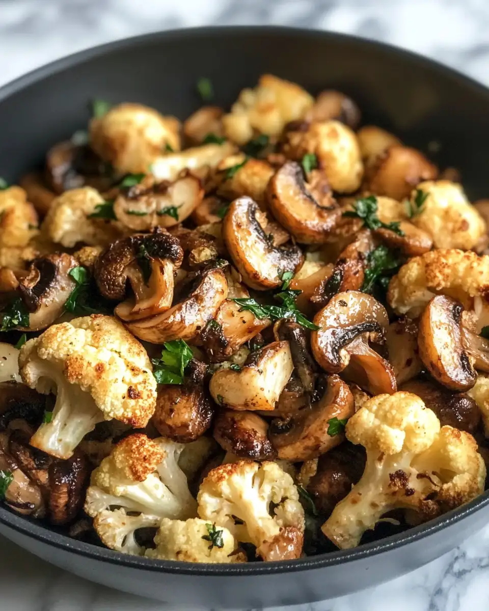Sizzle and Savor: Irresistible Garlic Mushroom Cauliflower Skillet - Featured Image