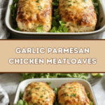 Garlic Parmesan Chicken Meatloaves 🍗🧄
