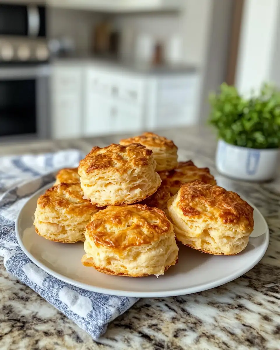 Final dish - Savory Delight: Ham and Cheese Butter Biscuits That Melt in Your Mouth