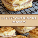 Savory Ham and Cheese Butter Biscuits 🥐🧀