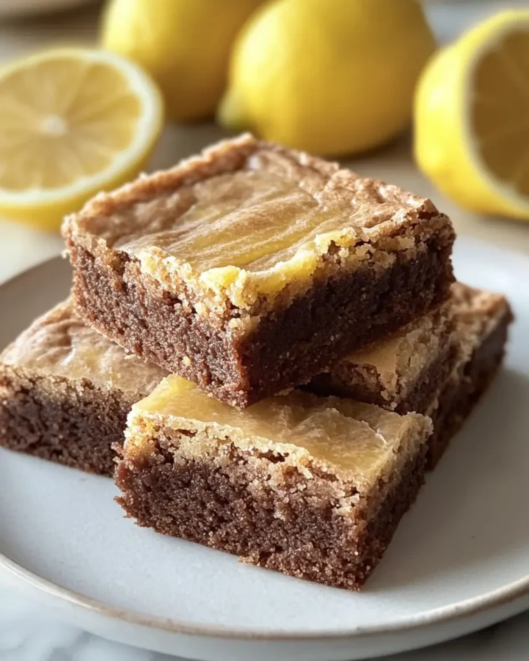 Irresistible Handmade Lemon Brownies That Brighten Every Bite - Featured Image
