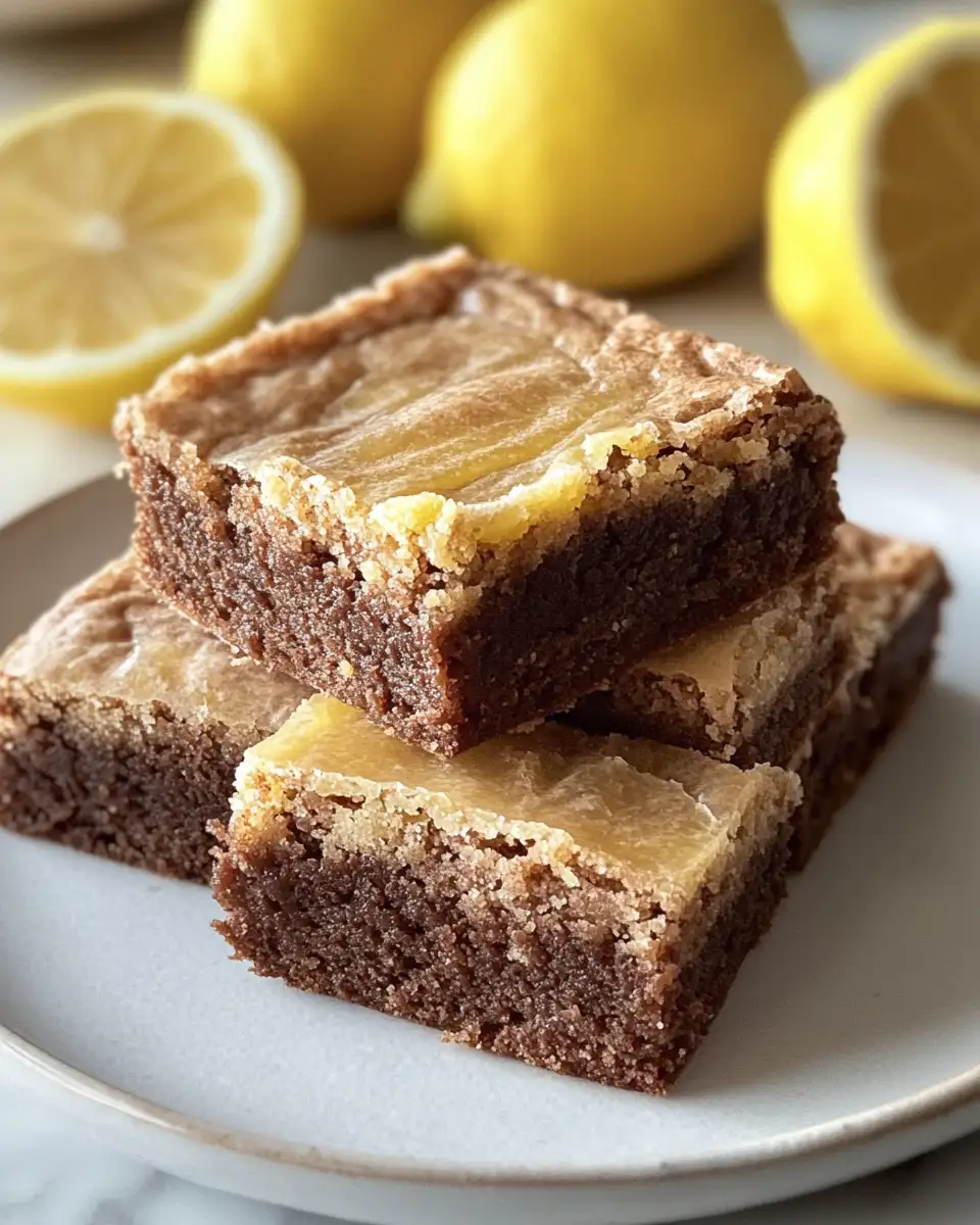 Irresistible Handmade Lemon Brownies That Brighten Every Bite - Featured Image