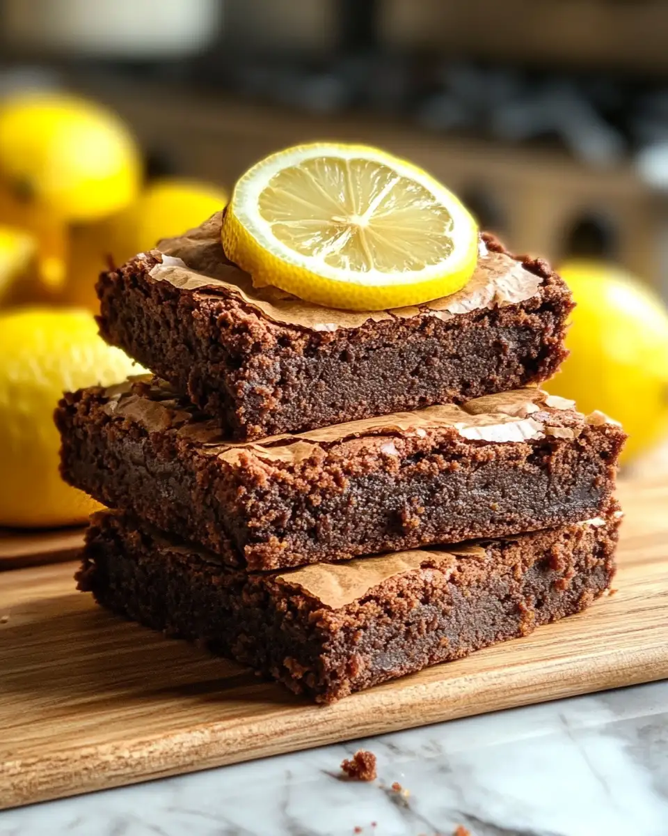 Final dish - Irresistible Handmade Lemon Brownies That Brighten Every Bite